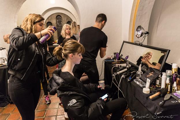 USA - Dennis Basso backstage in New York